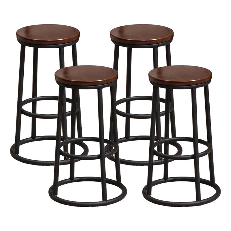 Modern Style Iron Bar Stool With Footrest Game Hall Bar Stool 30-inches