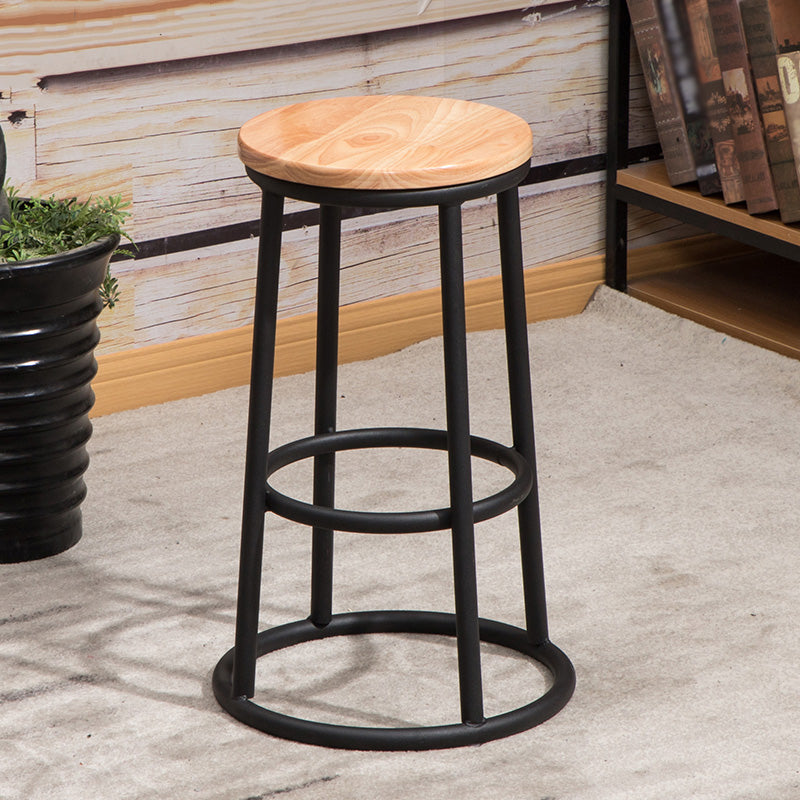 Modern Style Iron Bar Stool With Footrest Game Hall Bar Stool 30-inches