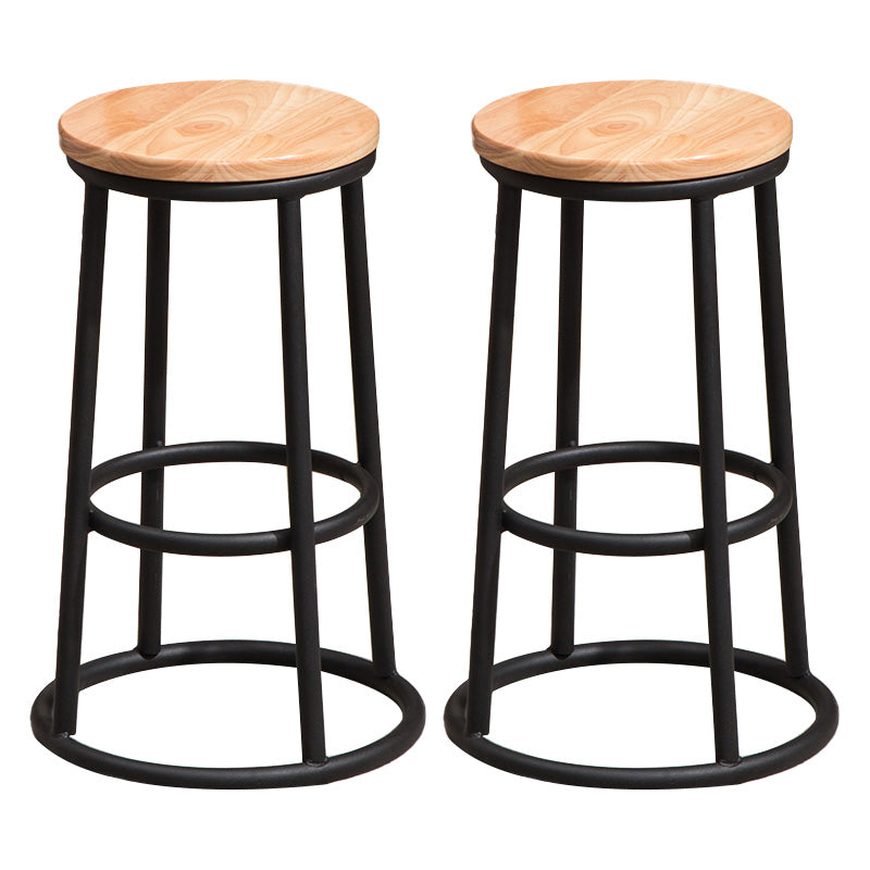 Modern Style Iron Bar Stool With Footrest Game Hall Bar Stool 30-inches