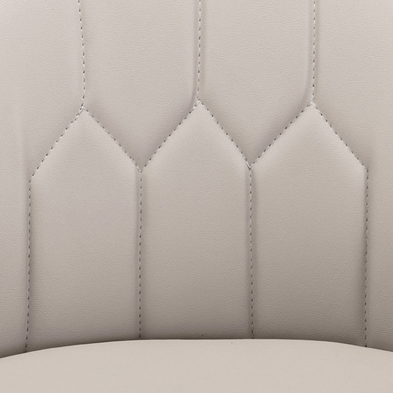 Modern Armless Backrest Counter Stool Iron Bedroom Bar Stool with Cushion and Pedal