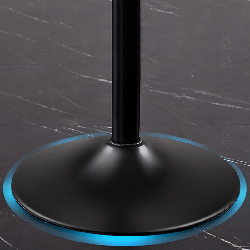 Modern Leather Adjustable Height Barstool Indoor Bar Stool with Low Back