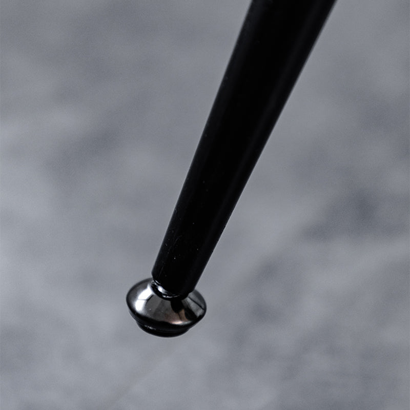 Scandinavian Leather Metal Counter Stools Black Low Back Bar Stools with Footrest