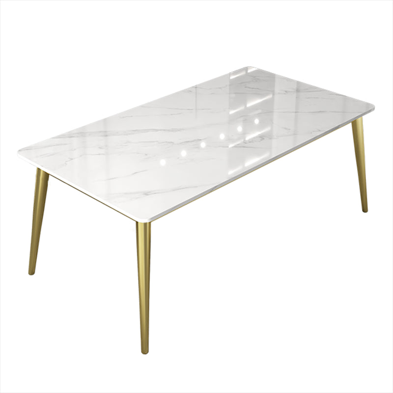 Glam 1/4/5/6/7 Pieces Dining Set Rectangle Stone Dining Table for Dining Room