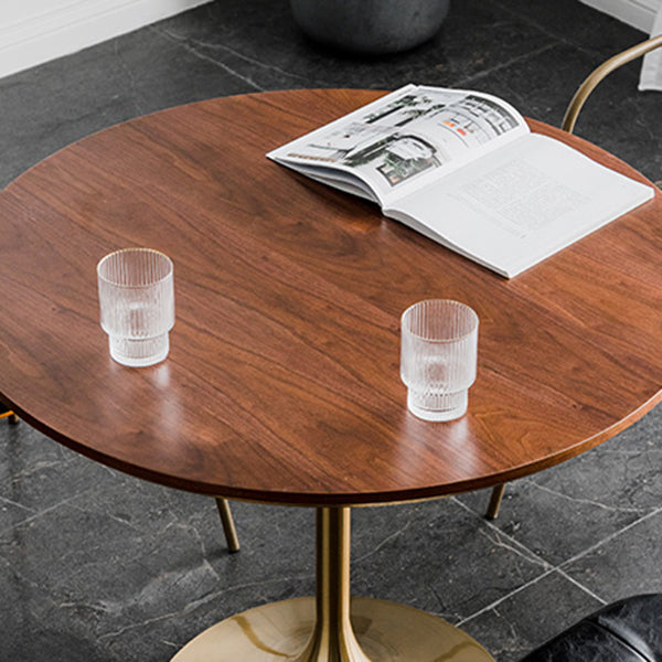Modern Round Wood Dining Table Tulip Base Home Kitchen Dinner Dining Table