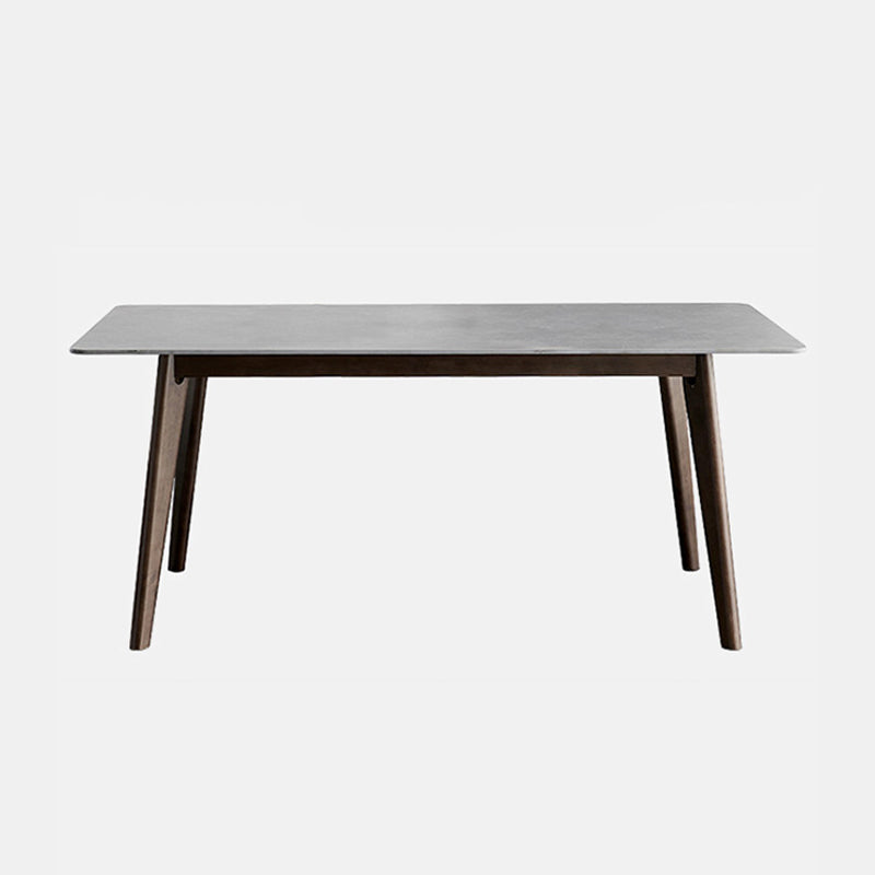 Stone Top Dining Table Mid-Century Modern Dining Table with 4 Legs
