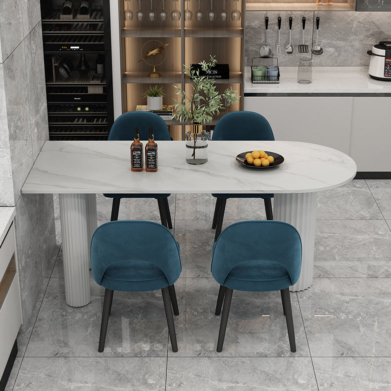 Stone and Wood Dining Room Collection Home Kitchen Dinner Modern Dining Table