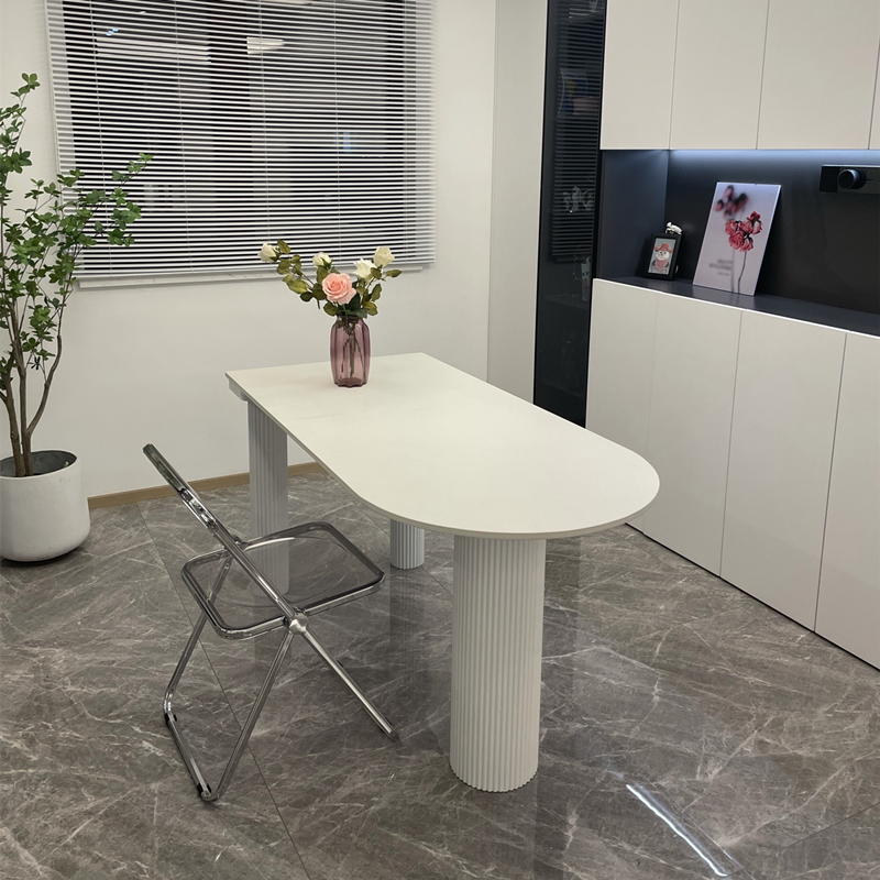 Stone and Wood Dining Room Collection Home Kitchen Dinner Modern Dining Table