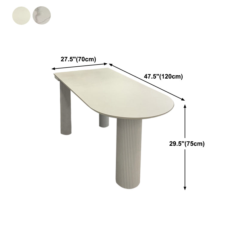 Stone and Wood Dining Room Collection Home Kitchen Dinner Modern Dining Table