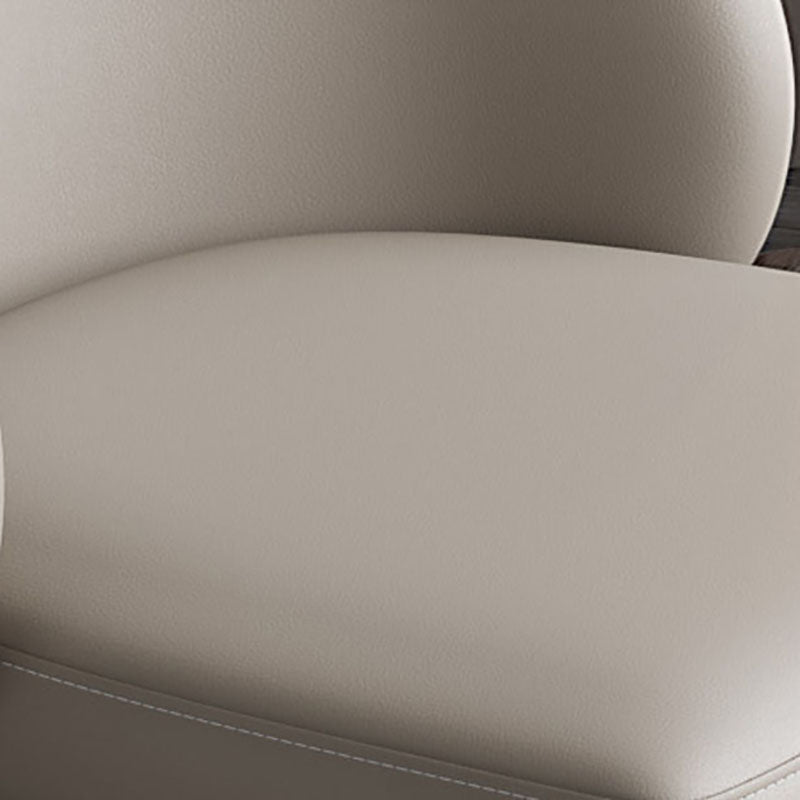 Contemporary Style Dining Chair Armless Chair with Metal Legs
