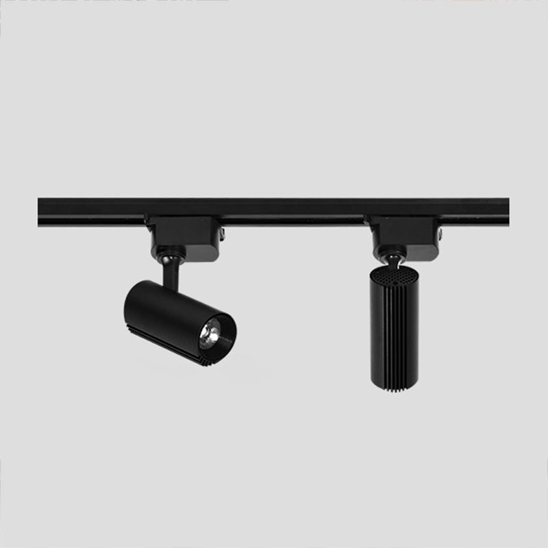 Lámpara de techo de riel LED de forma cilíndrica Montaje de aluminio moderno para sala de estar