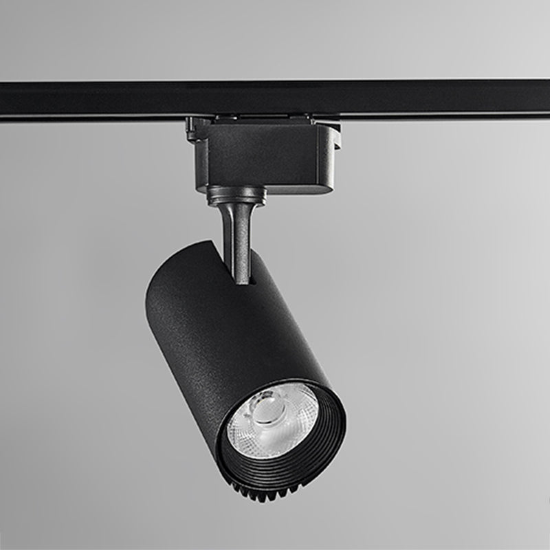 Lámpara de techo de riel LED de forma cilíndrica Montaje de aluminio moderno para sala de estar