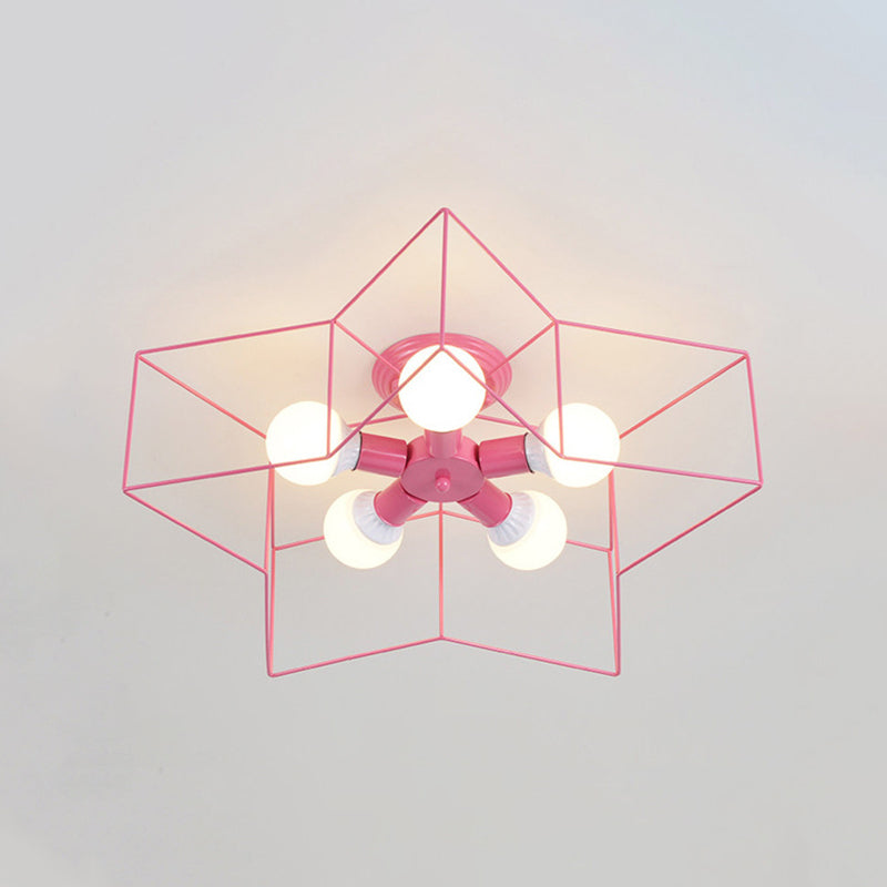 Estilo moderno de techo de techo de estilo estrella 5 luz de techo de luz para restaurante