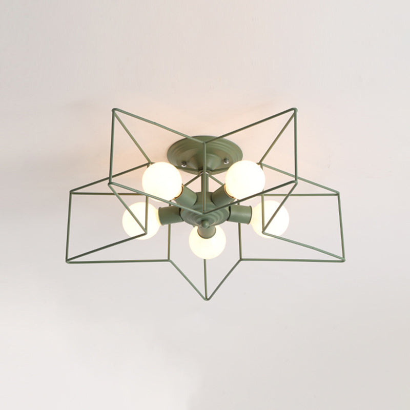 Estilo moderno de techo de techo de estilo estrella 5 luz de techo de luz para restaurante
