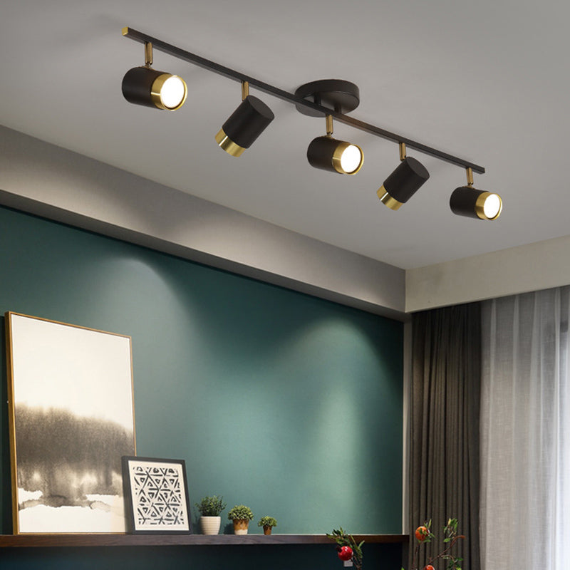 Moderne Stilzylindrische Form Deckenleuchte Multi -Licht Deckenlampe für das Restaurant