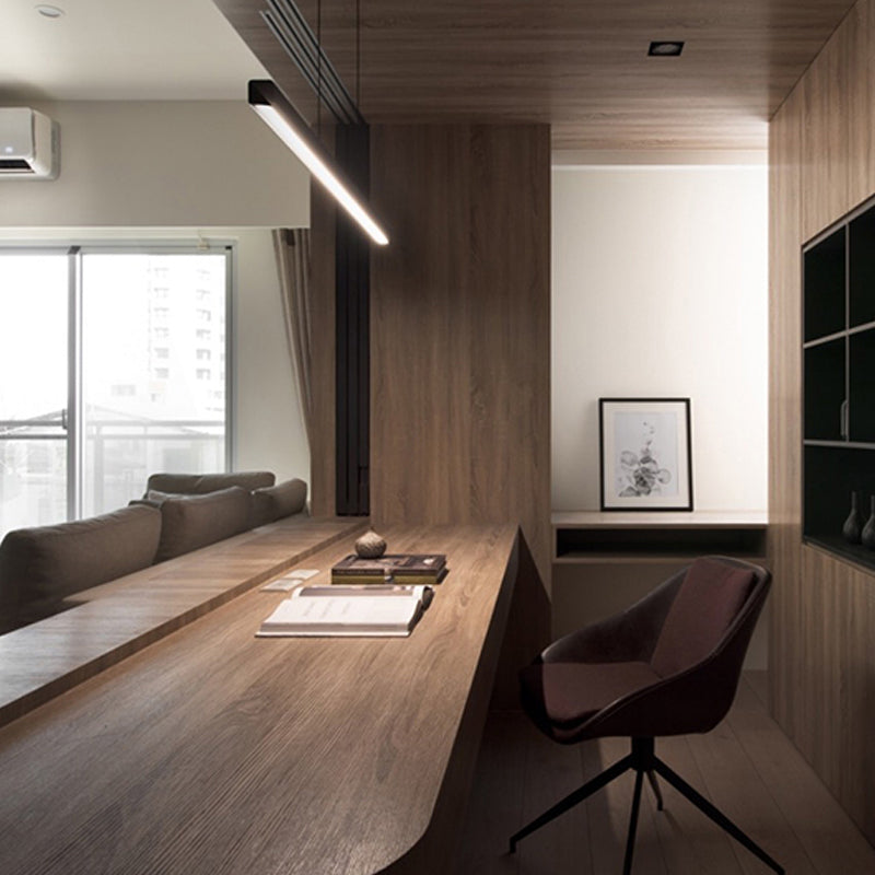 Moderne lineare Inselleuchten 1-Licht-Restaurant-LED-LED-Lampe mit Acrylschatten