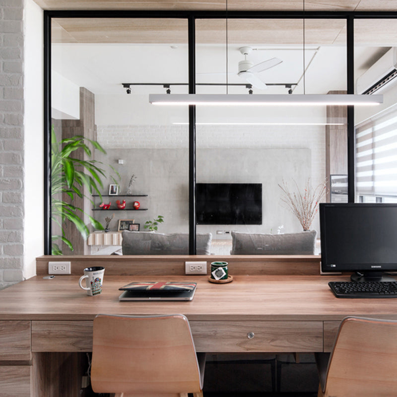 Moderne lineare Inselleuchten 1-Licht-Restaurant-LED-LED-Lampe mit Acrylschatten