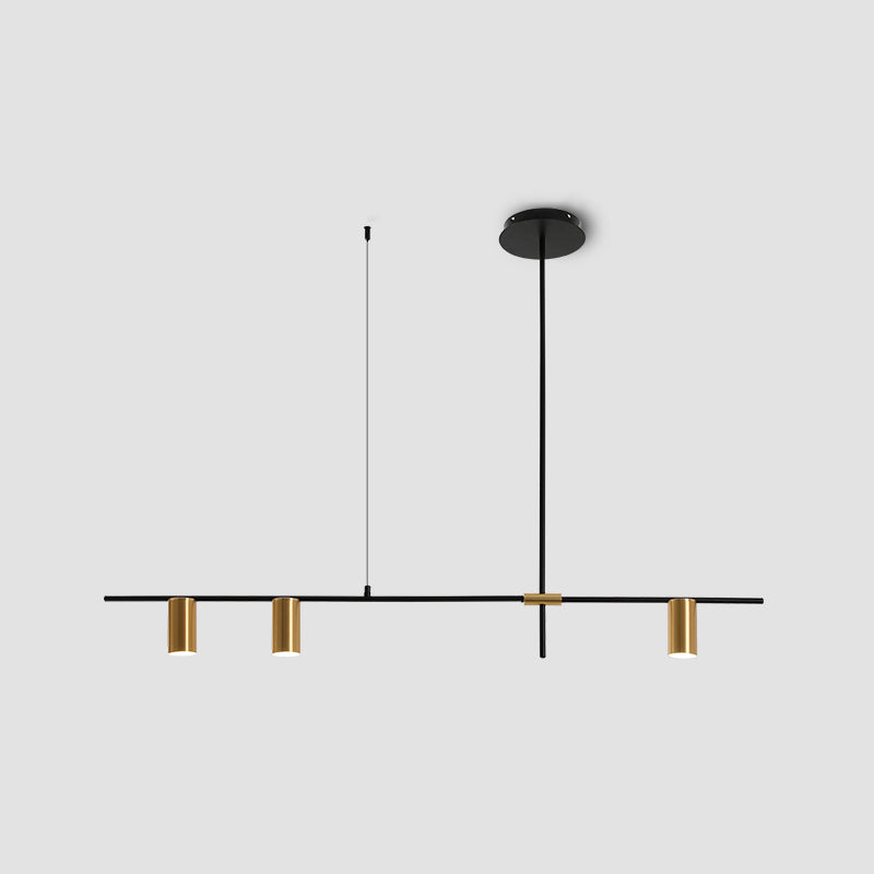 Moderne stijl cilinder eiland verlichtingsarmaturen metalen hanglamp armaturen