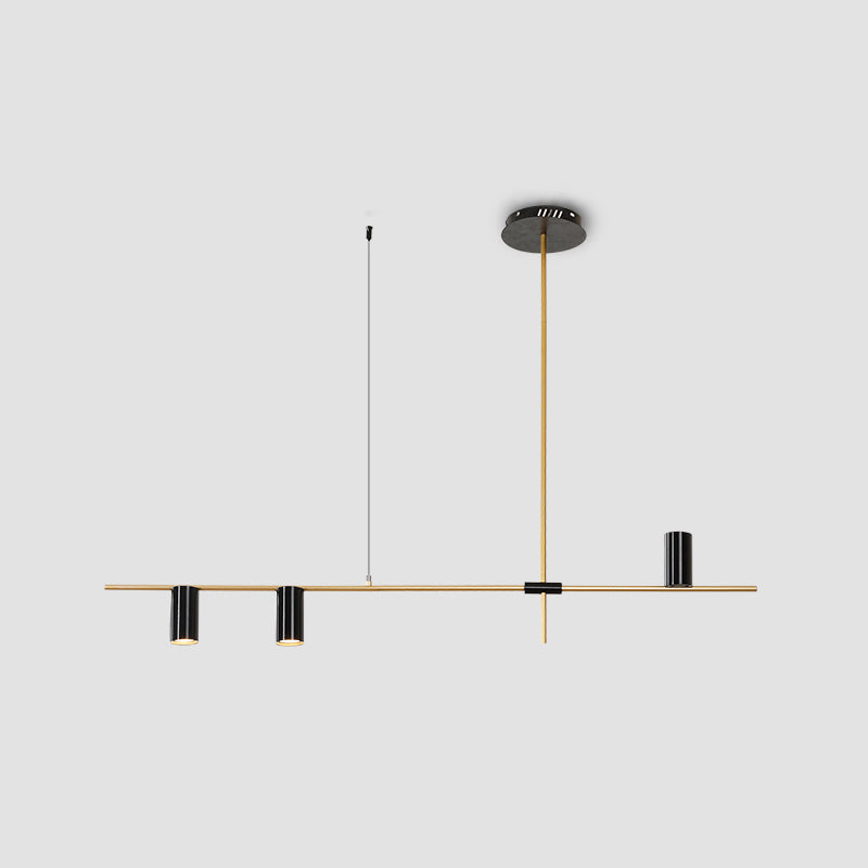 Moderne stijl cilinder eiland verlichtingsarmaturen metalen hanglamp armaturen