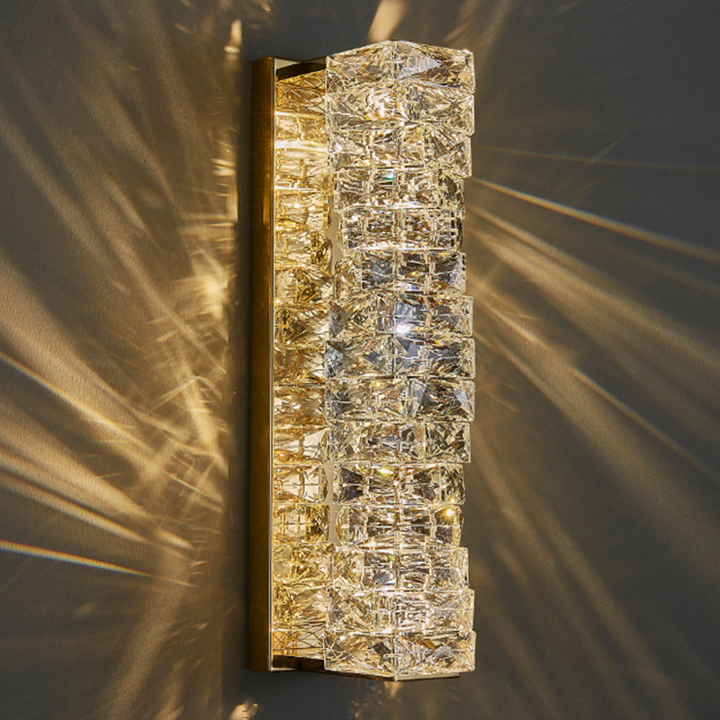 Lumière murale de style postmoderne Géométrique Géométrique de 5 "de large étendue avec cristal pour le salon
