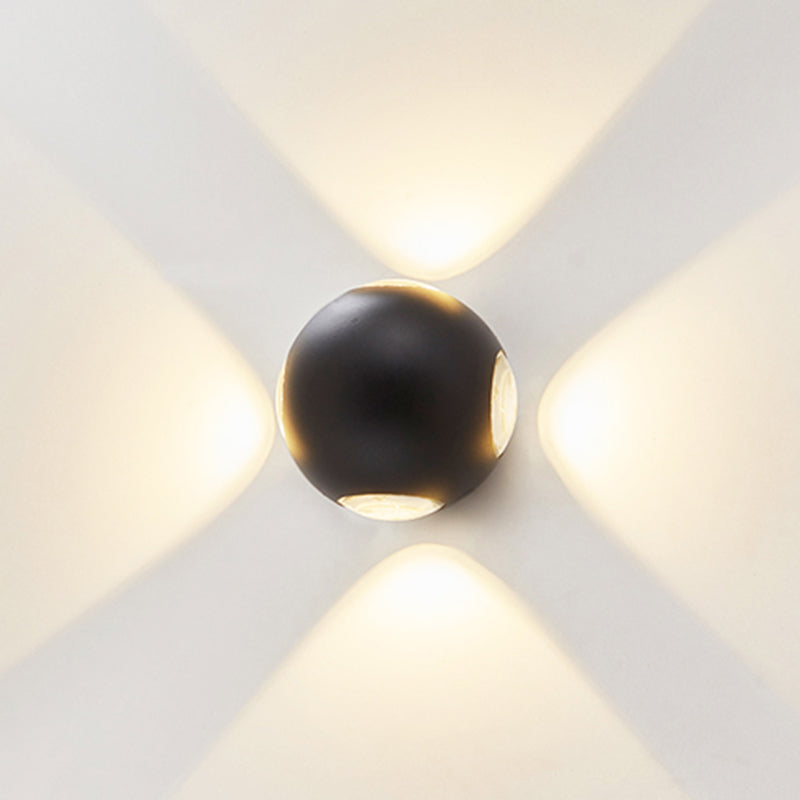 Modern Style Ball Wall Lighting Fixtures Metal Multi Lights Wall Washer Sconce