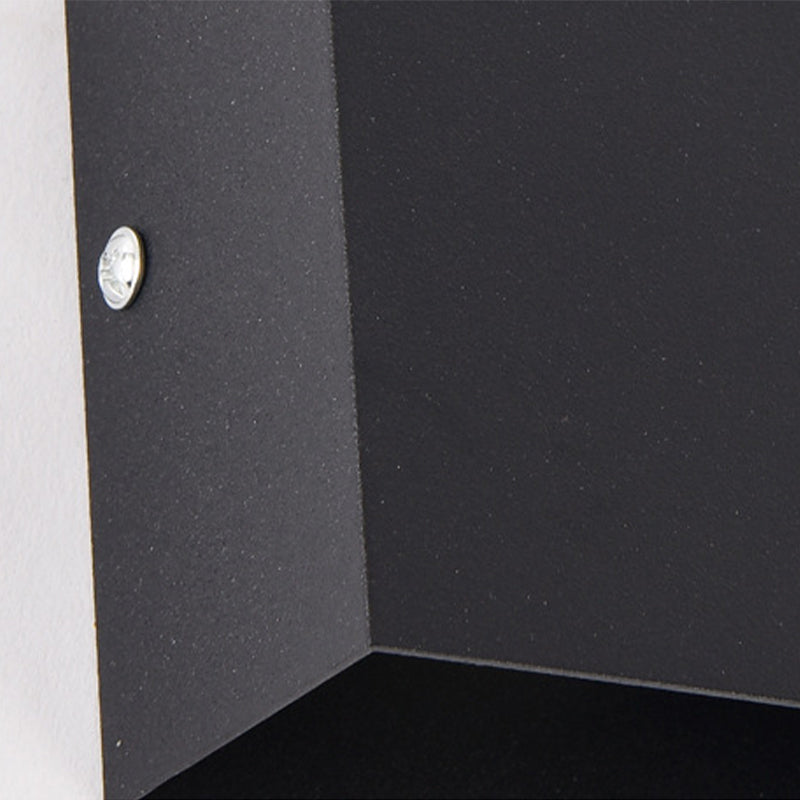 2-Lights Aluminum Wall Light Modern Cube 4" Wide Wall Sconce for Living Room