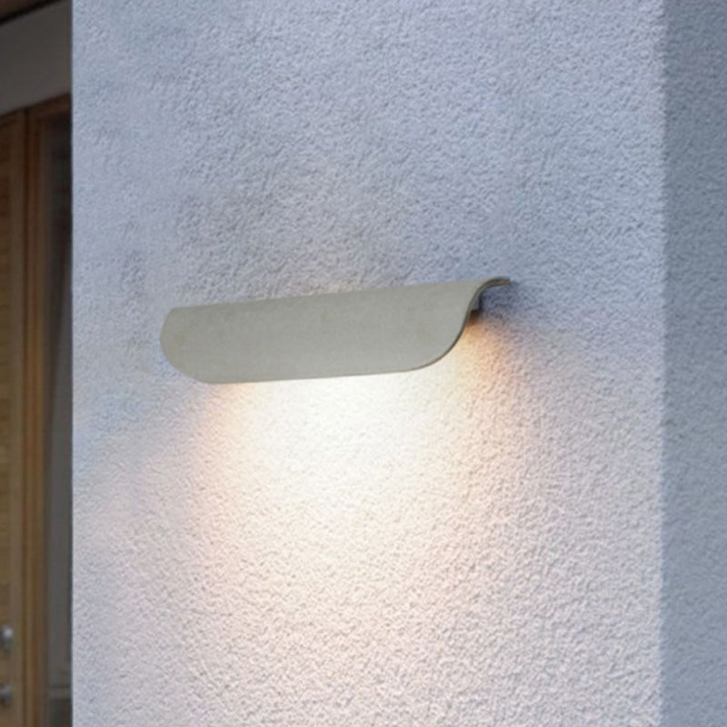 Zeitgenössische Aluminium -Wandleuchte wasserdurchsichtigen 3,5 "hohe Wandwaschmaschine für Outdoors