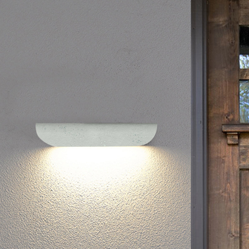 Zeitgenössische Aluminium -Wandleuchte wasserdurchsichtigen 3,5 "hohe Wandwaschmaschine für Outdoors