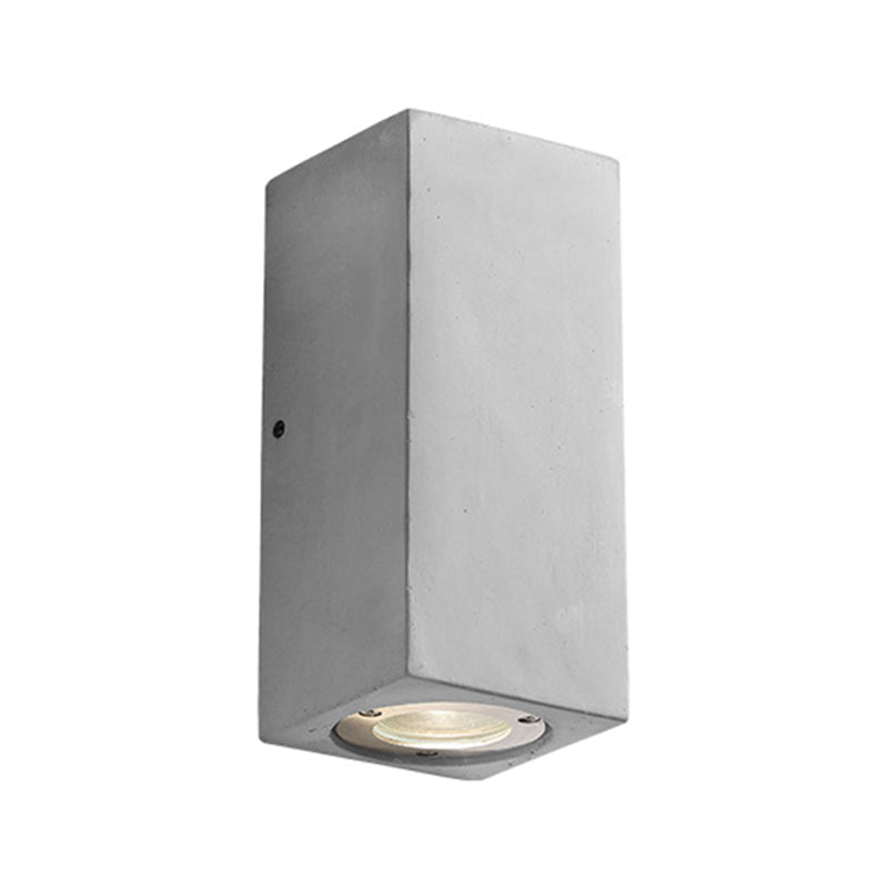 Waterproof Cement Wall Light Fixture Modern Style Wall Sconce Light in Gray