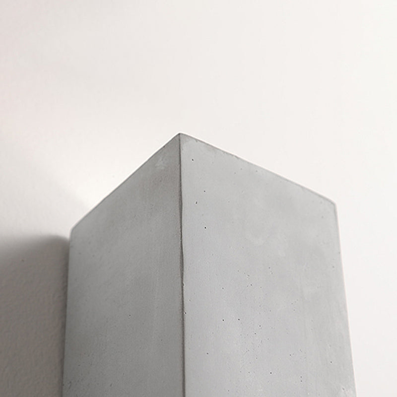 Waterproof Cement Wall Light Fixture Modern Style Wall Sconce Light in Gray