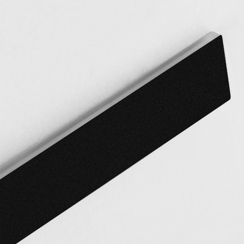 Metall lineare Formwandlicht moderne 1 leichte Wandmontageleuchte in Schwarz