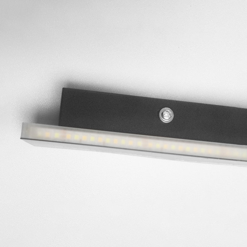 Metall lineare Formwandlicht moderne 1 leichte Wandmontageleuchte in Schwarz