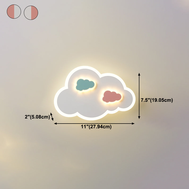 Iluminación de apliques de pared Luz de metal LED moderna para niños para niños dormitorio