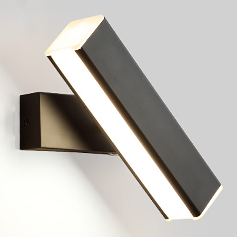 Fuera de luz de pared de metal moderna Rotable 1 Ligera de pared ligera para dormitorio