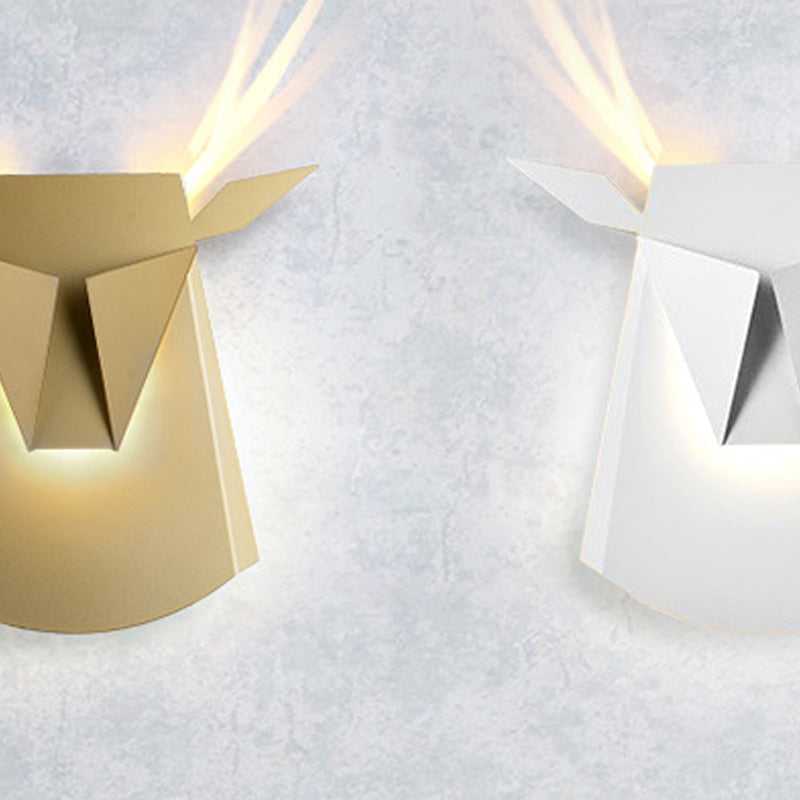 Kunstdekor Tier Wandlampe Metall Wohnzimmer LED LED Leuchte Leuchte