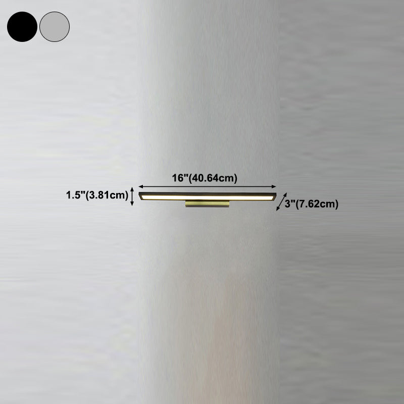 Metal Wall Lighting Fixture Simple-Style LED Wall Mount Light Fixture