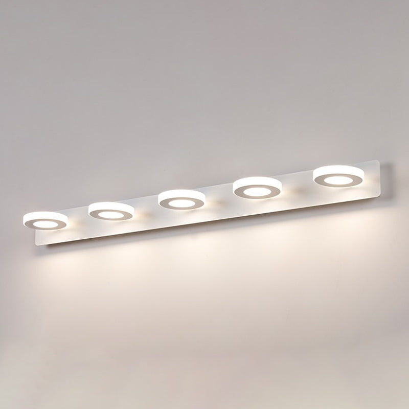 Metal Geometric Shape Mirror Wall Light Modern Multi-Lights Mirror Wall Mount Light