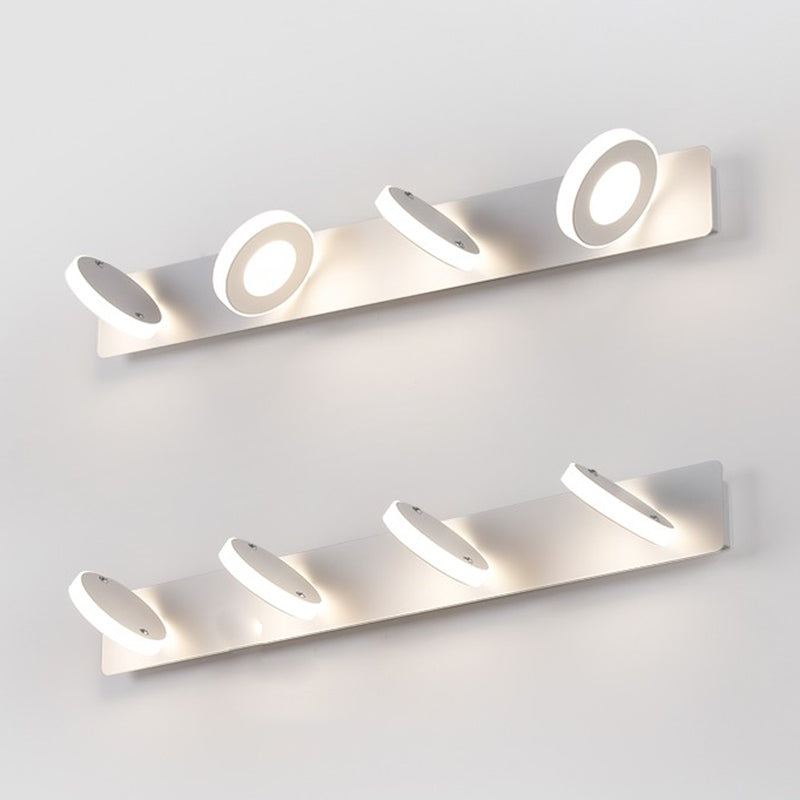 Forma de pared de espejo geométrico de metal luz de pared múltiples luces de pared de espejo múltiples