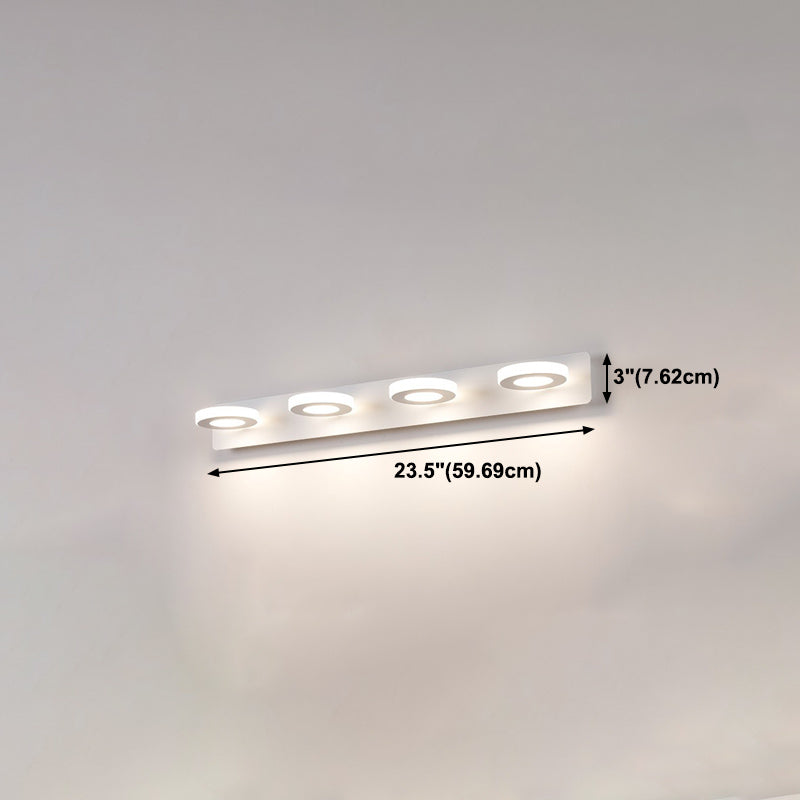 Metal Geometric Shape Mirror Wall Light Modern Multi-Lights Mirror Wall Mount Light