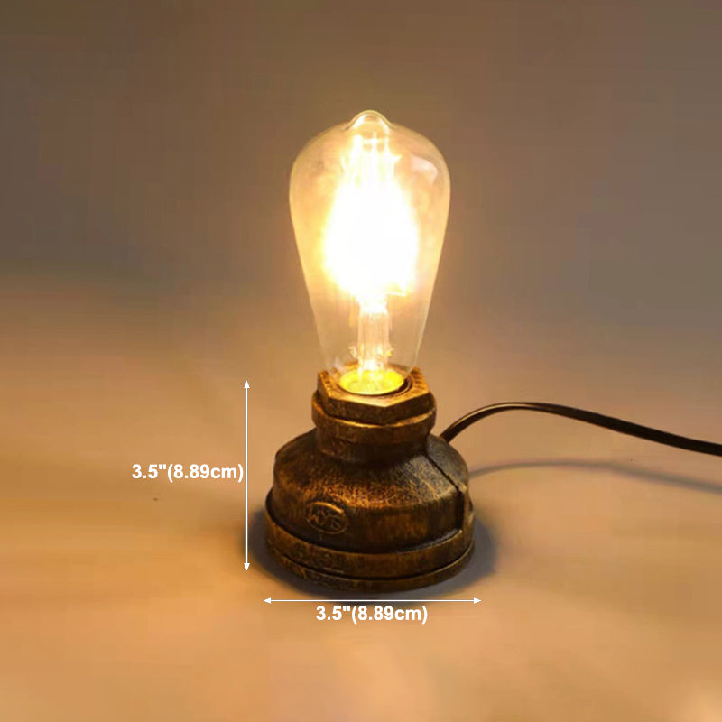 Industrial Style Unique Shape Table Lighting Metal 1 Light Table Lamp for Bedroom