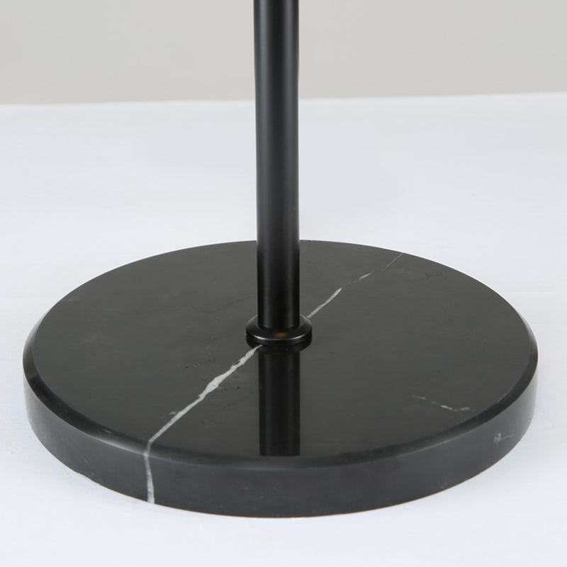American Style Crystal Table Lamp Black 3 Lights Desk Lamp for Bedroom