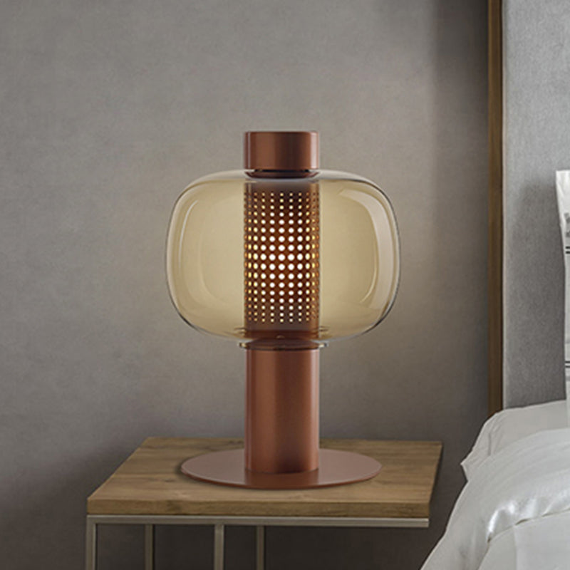 Glasrunde Tabelle Lampe moderne 1-Licht-Tischlampenlampen