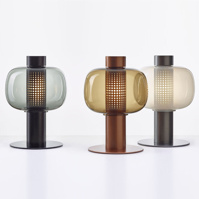 Glasrunde Tabelle Lampe moderne 1-Licht-Tischlampenlampen