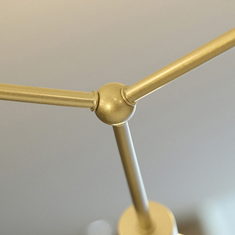 Éclairage de lustre de style industriel 6 lumières Pendante en métal Lumière pour le salon