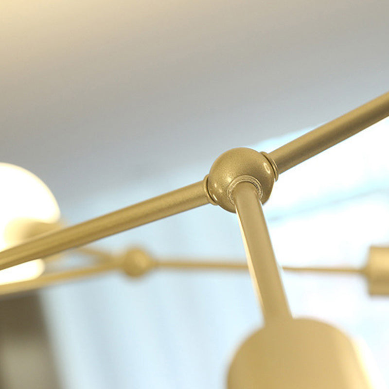 Éclairage de lustre de style industriel 6 lumières Pendante en métal Lumière pour le salon
