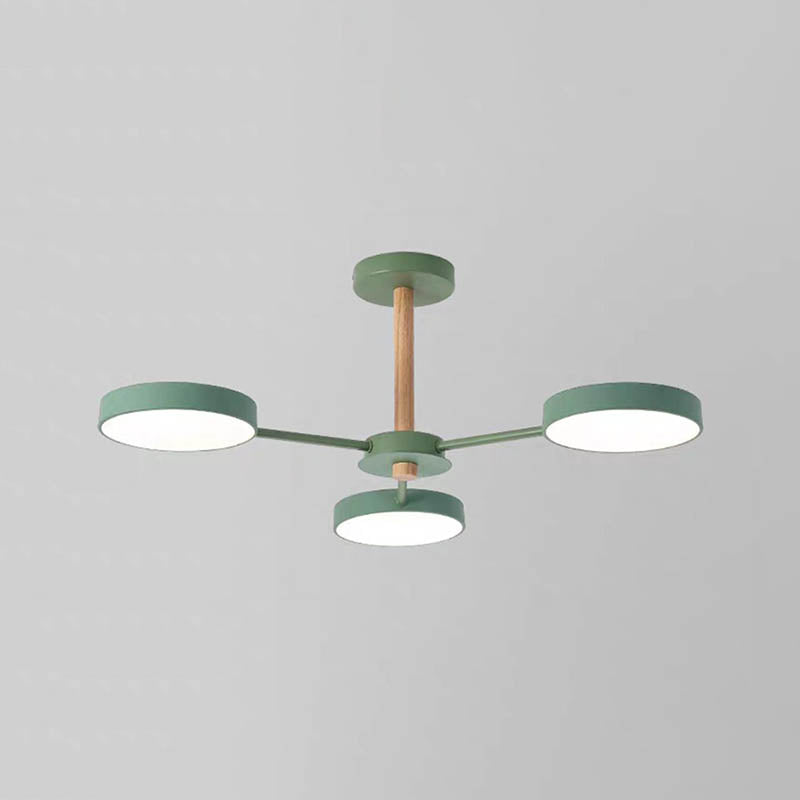 Lámparas de lámpara de lámpara de metal de forma de geometría de estilo contemporáneo