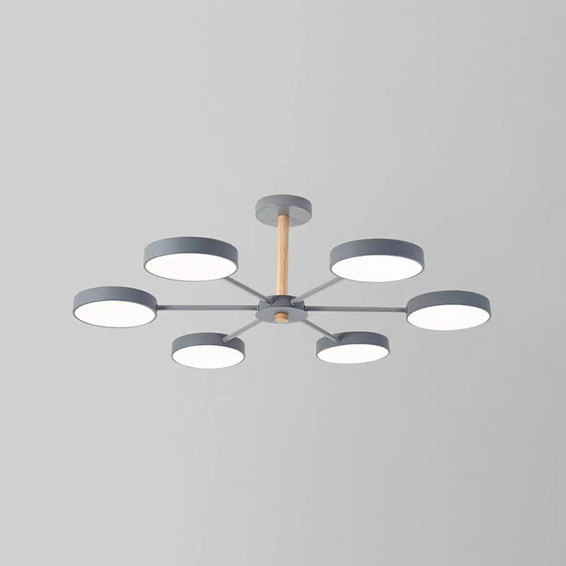 Lámparas de lámpara de lámpara de metal de forma de geometría de estilo contemporáneo