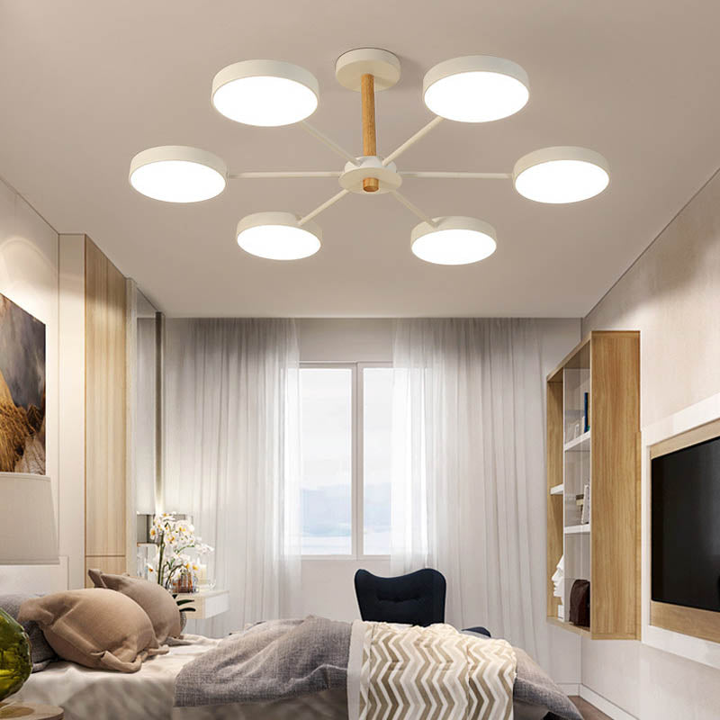 Lámparas de lámpara de lámpara de metal de forma de geometría de estilo contemporáneo