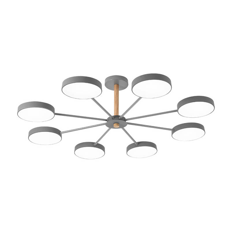 Lámparas de lámpara de lámpara de metal de forma de geometría de estilo contemporáneo