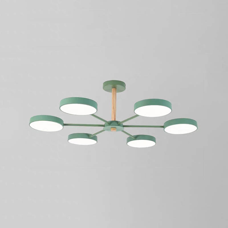 Lámparas de lámpara de lámpara de metal de forma de geometría de estilo contemporáneo