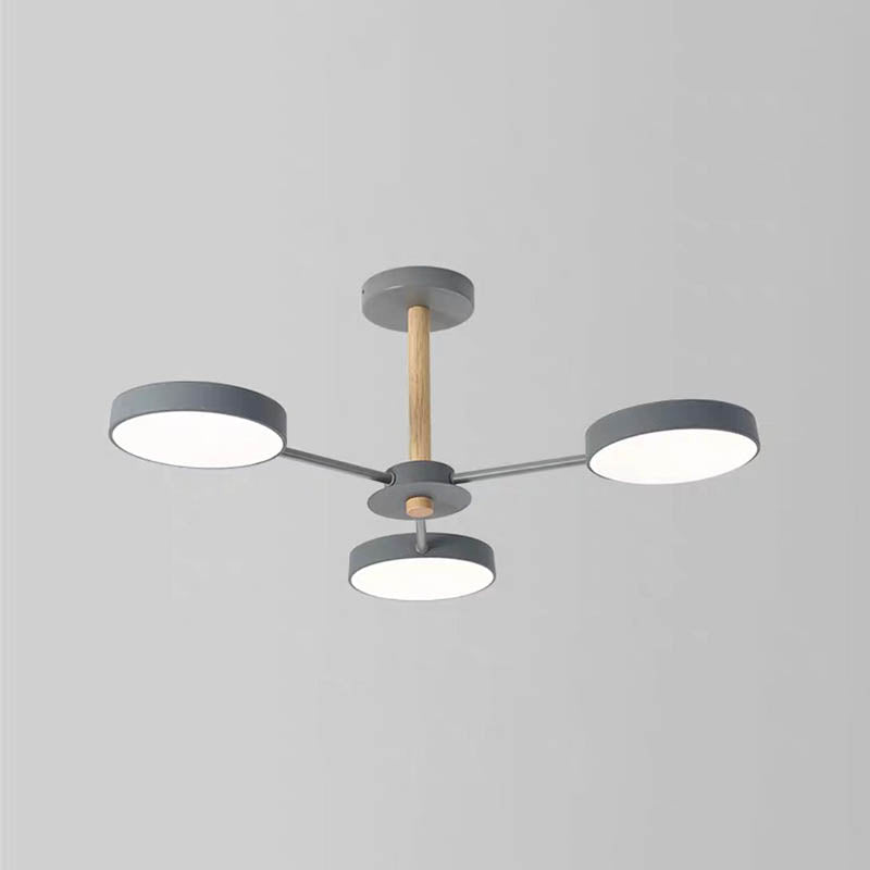 Lámparas de lámpara de lámpara de metal de forma de geometría de estilo contemporáneo